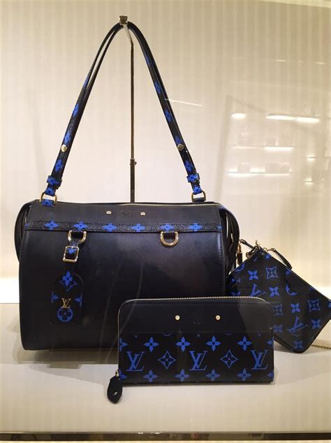 louis vuitton purse blue and white|louis vuitton blue shoulder bag.